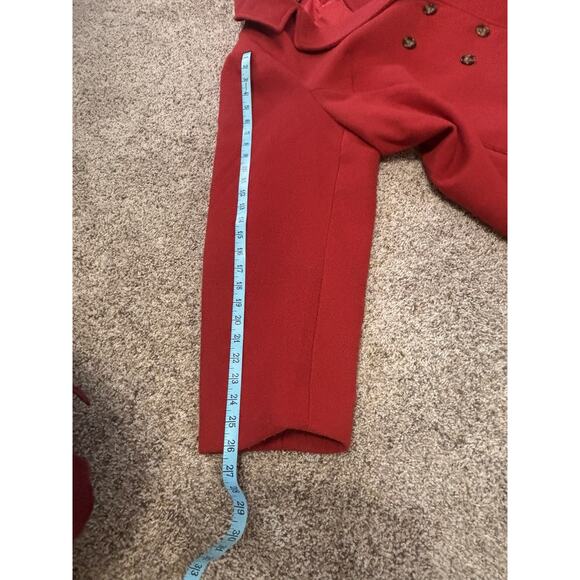 Lane Bryant Red Double Breasted Peacoat Sz 28 - Picture 10 of 14